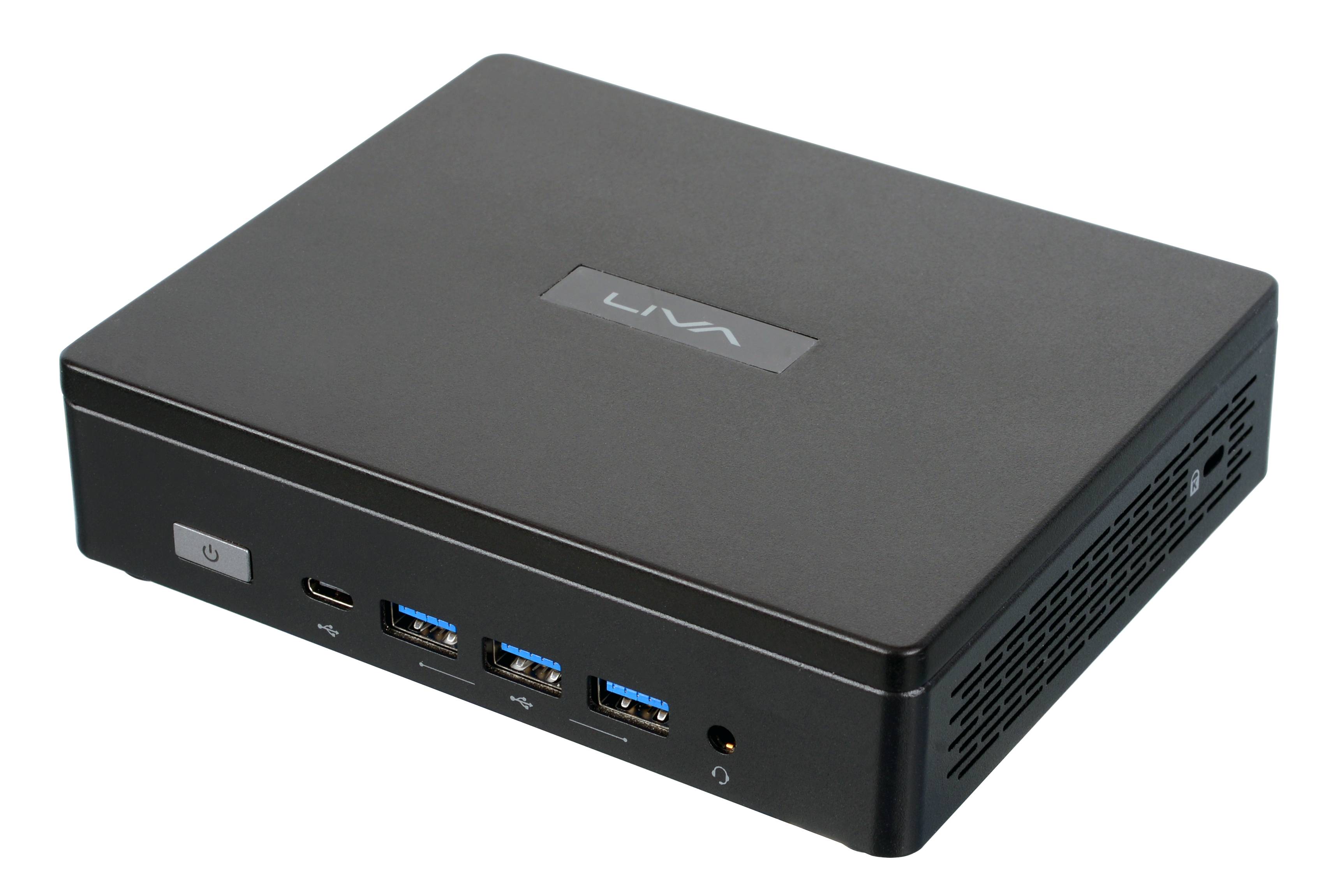 MINI PC ECS LIVA Z5 PLUS - CPU INTEL U300, BARBONE, RAM 2 x SO-DIMMs DDR4 (HASTA 64GB), ROM 1 x M.2 2280 PCIe (HASTA 1TB), SIN SISTEMA OPERATIVO. MINI PC ECS LIVA Z5 PLUS - CPU INTEL U300, BARBONE, RAM 2 x SO-DIMMs DDR4 (HASTA 64GB), ROM 1 x M.2 2280 PCIe (HASTA 1TB), SIN SISTEMA OPERATIVO.